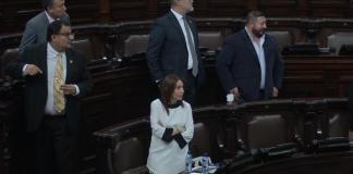 La diputada Teresita De León espera poder iniciar la interpelación al ministro de Desarrollo Social, Abelardo Pinto. Foto: La Hora / Fabricio Alonzo