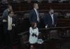 La diputada Teresita De León espera poder iniciar la interpelación al ministro de Desarrollo Social, Abelardo Pinto. Foto: La Hora / Fabricio Alonzo