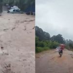 Inundaciones y derrumbres registrados en Fraijanes y San Jose Pinula. Foto La Hora: Captura de Pantalla