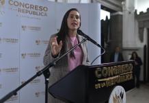 Diputada Karina Paz acciona en la CC contra reformas a Ley de Protección y Mejoramiento del Medio Ambiente La diputada Karina Paz presentó un amparo en la Corte de Constitucionalidad contra el Decreto 9-2025. Foto: La Hora / Fabricio Alonzo