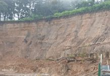 En sexto día de trabajos en deslave del km 24 de CAES, suspenden operaciones por clima.