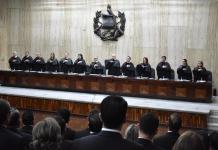 Los 13 magistrados de la Corte Suprema de Justicia. Foto La Hora: OJ.
