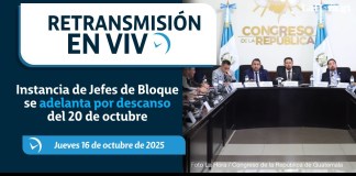 Retransmisión: Instancia de jefes de bloque por descanso del 20 de octubre