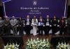 Los magistrados de la CSJ hicieron entrega de su primer informe de labores durante su primer año al frente del OJ, sin que se dieran los detalles de sus trabajos. Foto La Hora: Daniel Ramírez