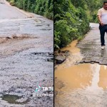 De acuerdo al alcalde de Santa Rosa de Lima, Caminos iniciará los trabajos de recapeo y limpieza en la ruta del Tecolote. Foto La Hora: RRSS