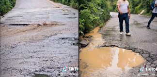 De acuerdo al alcalde de Santa Rosa de Lima, Caminos iniciará los trabajos de recapeo y limpieza en la ruta del Tecolote. Foto La Hora: RRSS