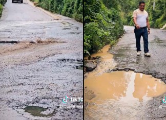 De acuerdo al alcalde de Santa Rosa de Lima, Caminos iniciará los trabajos de recapeo y limpieza en la ruta del Tecolote. Foto La Hora: RRSS