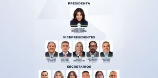 La junta directiva del Parlacen 2025 quedó conformada así. Foto: Parlamento Centroamericano