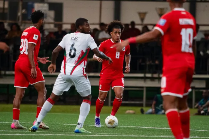 partido (1) Panamá se enfrenta contra Surinam como parte de la tercera jornada de la última fase de la eliminatoria al Mundial 2026, que se disputará en Canadá, Estados Unidos y México. Foto La Hora: FEPAFUT.