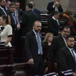 El diputado de Valor, Elmer Palencia, se molesta porque no se lograron sus objetivos. Foto: La Hora / José Orozco