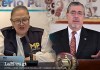 La fiscal general del Ministerio Público (MP), Consuelo Porras, aprovechó para criticar al gobierno de Bernardo Arévalo. Diseño La Hora: Alejandro Ramírez