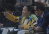Consuelo Porras se negó a responder por el sueldo que devenga como jefa del Ministerio Público, a pesar de ser fondos públicos. Foto: La Hora / Fabricio Alonzo