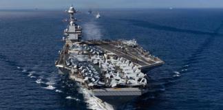 El Pentágono anunció este viernes el despliegue en el mar Caribe del portaaviones USS Gerald Ford, el mayor de la flota estadounidense, en medio de la tensión con Venezuela por los ataques militares contra lanchas al parecer cargadas con drogas. Foto: La Hora: EFE/Alyssa Joy/Marina de EEUU