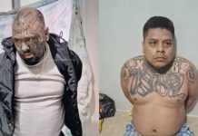 La Policía Nacional Civil informó de la recaptura de dos pandilleros "Liro Strong" y "Spektro" que se fugaron de la cárcel Fraijanes 2. Foto La Hora: PNC