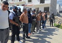 Los dos pandilleros recapturados en Huehuetenango tras su fuga de Fraijanes II, fueron trasladados al Preventivo de la zona 18. Foto La Hora: PNC