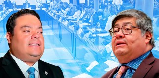 Allan Rodríguez, de la bancada VAMOS, arremetió contra el ministro de Gobernación, Francisco Jiménez, y exigió su destitución. Arte La Hora: Alejandro Ramírez.