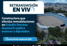 Retransmisión: Constructora que efectúa remodelaciones en Estadio Doroteo Guamuch explica avances a diputados Estadio VOS