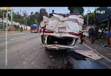 Camioneta agrícola vuelca en el km 19 de la Ruta Interamericana