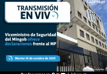 En vivo: Viceministro de Seguridad del Mingob ofrece declaraciones frente al MP Arte La Hora: Alejandro Ramírez.