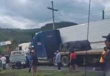 Un tráiler sin frenos causa una múltiple colisión en ruta CA-2 Occidente.