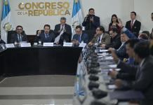 Varios jefes de bloque se pronunciaron por el veto presidencial al Decreto 7-2025, que favorecía a los Codedes. Foto: La Hora / Fabricio Alonzo