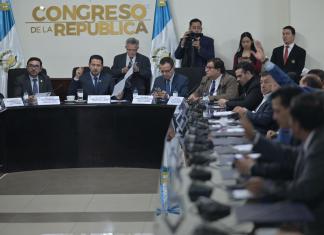 Varios jefes de bloque se pronunciaron por el veto presidencial al Decreto 7-2025, que favorecía a los Codedes. Foto: La Hora / Fabricio Alonzo