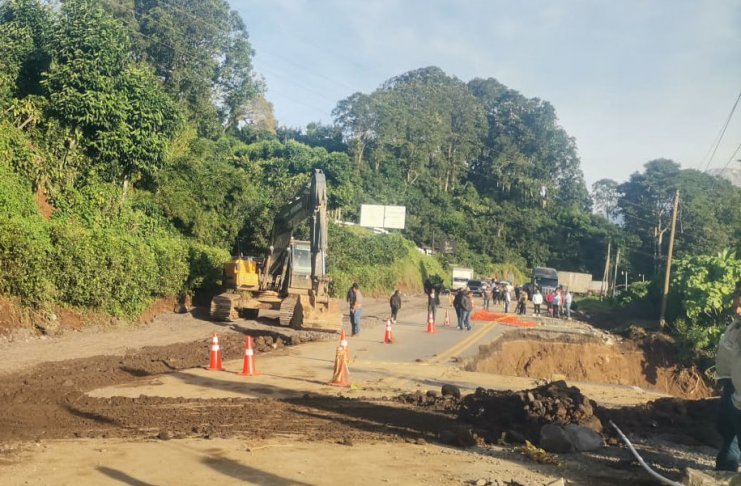 Kilómetro 194 de la ruta Cito-Zarco, que conecta Retalhuleu y Quetzaltenango. Foto La Hora: CIV.