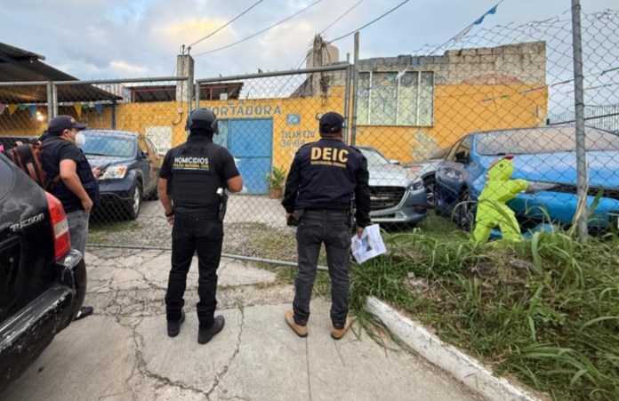 Policía Nacional Civil realiza diligencias de allanamientos en un inmueble de zona 12.