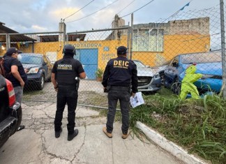 Policía Nacional Civil realiza diligencias de allanamientos en un inmueble de zona 12.
