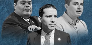 El alcalde de Santa Catarina Pinula, Sebastián Siero, negó acercamientos con Allan Rodríguez y Miguel Martínez. Diseño La Hora: Alejandro Ramírez