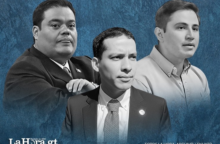 El alcalde de Santa Catarina Pinula, Sebastián Siero, negó acercamientos con Allan Rodríguez y Miguel Martínez. Diseño La Hora: Alejandro Ramírez