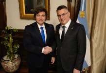 Javier Milei recibe al canciller israelí Gideon Saar en Buenos Aires Milei