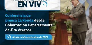 Retransmisión: Conferencia de prensa La Ronda desde Gobernación Departamental de Alta Verapaz.