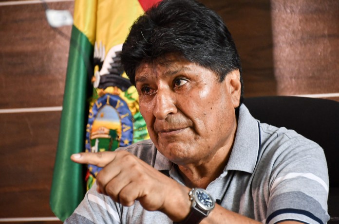 Evo Morales, expresidente de Bolivia