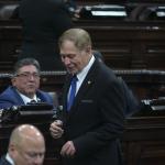 Luis Contreras Colindres, diputado de Compromiso, Renovación y Orden (CREO), logró la presidencia de la Junta Directiva del Congreso. Foto La Hora: Fabricio Alonzo