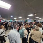 Aumento en el flujo de pasajeros en el Aeropuerto La Aurora. Foto La Hora: DGAC.
