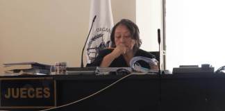 La Sala Primera de Apelaciones de Mayor Riesgo rechazó una recusación y confirmó a la jueza Abelina Cruz dentro del caso Libramiento de Chimaltenango. Foto La Hora: Daniel Ramírez