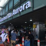 Archivo de la entrada del Aeropuerto Internacional La Aurora. Foto La Hora: Fabricio Alonzo