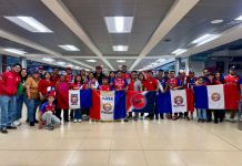 Alajuelense vs Xelajú: Aficionados de los Super Chivos viajan hasta Costa Rica en apoyo al equipo Aficionados Super Chivos llegando a Costa Rica. Foto La Hora: Xelajú MC