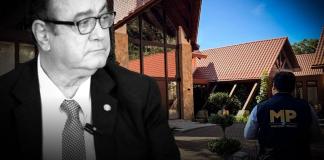 Allanamiento del MP en propiedad vinculada al expresidente Alejandro Giammattei.