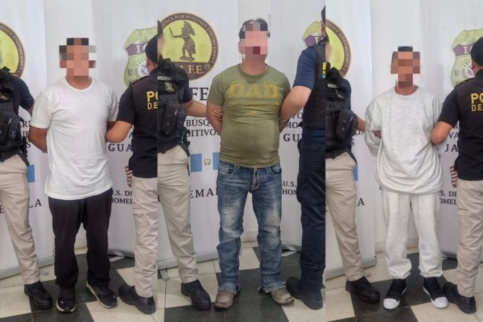 Guatemaltecos deportados desde Estados Unidos fueron capturados. Foto La Hora: PNC.