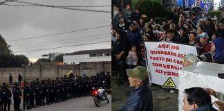 Tensión en Chimaltenango. Foto La Hora: FB / Chimaltenango Increíble.