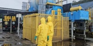 Inacif incinera drogas. Foto La Hora: Inacif.