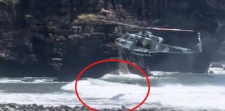 Así fue la persecución del guatemalteco que intento huir en una lancha. Foto La Hora: Captura de Pantalla.