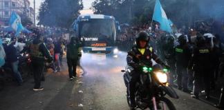 Así fue la llegada de la Bicolor. Foto La Hora: Daniel Ramírez