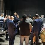 Salubristas impiden la salida de congresistas y personal administrativo. Foto La Hora: José Orozco.