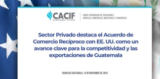 CACIF sobre el Acuero de Comercio Recíproco entre EE. UU. y Guatemala. Foto La Hora