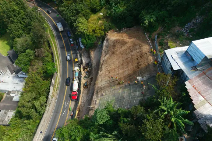 CIV kilómetro 11.6 de la ruta Hincapié hacia Boca del Monte. Foto La Hora: CIV.