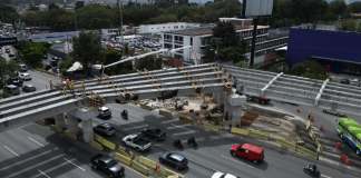 Paso a desnivel de la Calzada Roosevelt. Foto La Hora: CIV.