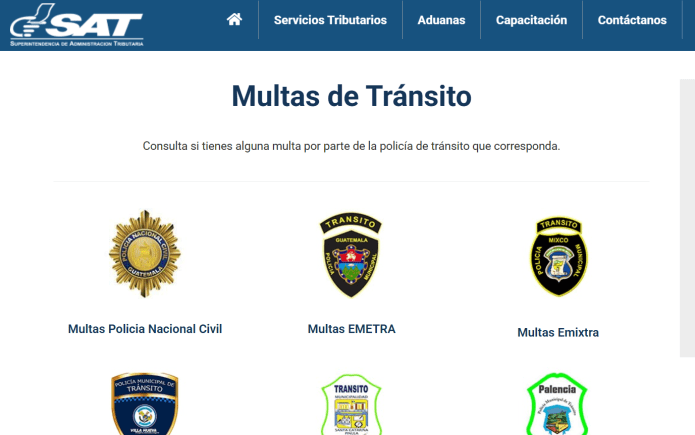 multas tránsito SAT